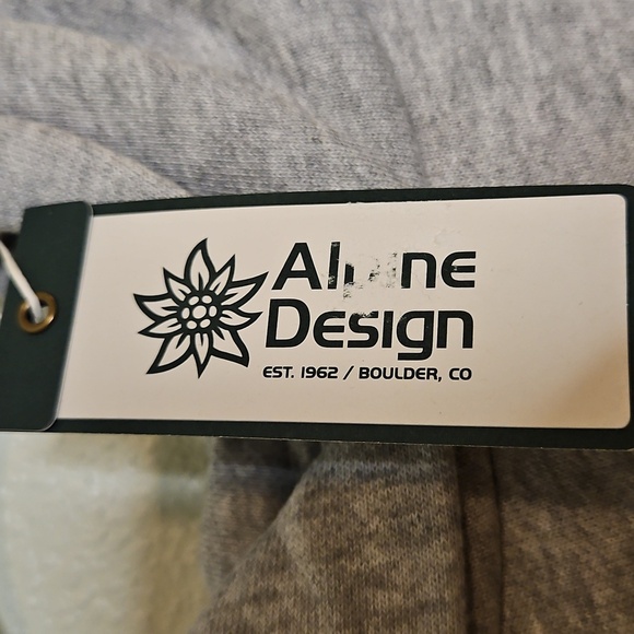 NWT Alpine Design Womens AD Hike Hoodie Size XL Gray Heather Fleece Pullover - Picture 5 of 6